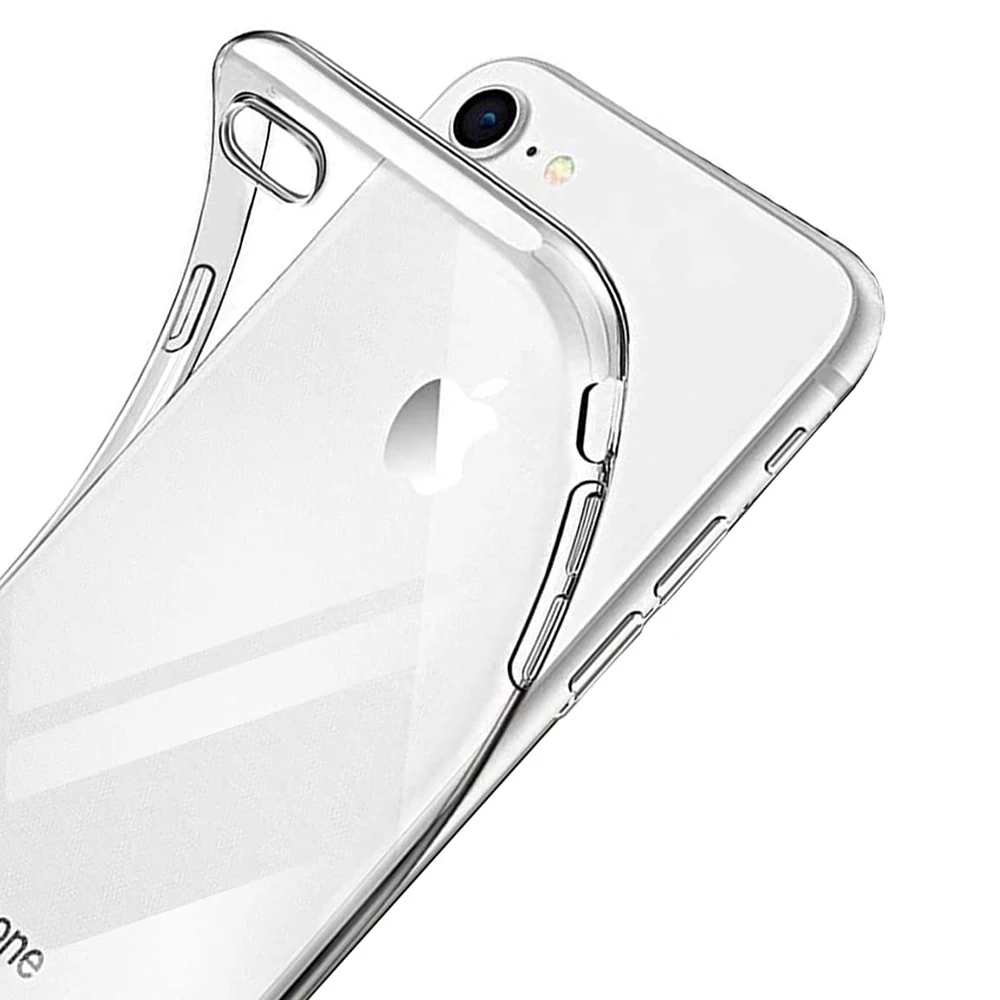 Hochwertige klare Silikon weiche Hülle universal ultra dünne Rückseite Hülle für iphone se2 se3 – Bild 3