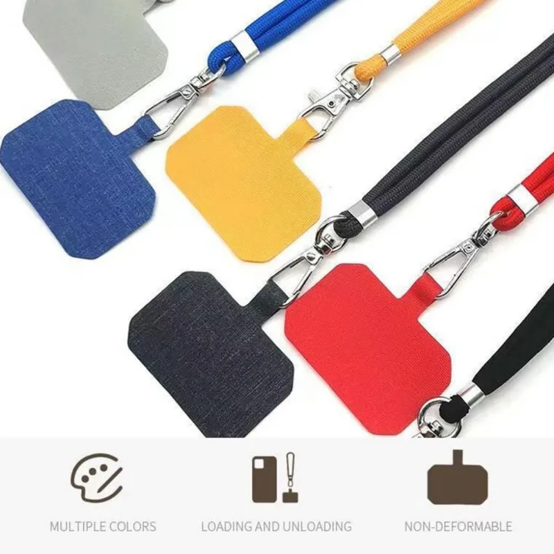 Universelles Telefon-Lanyard mit Patch, verstellbares Handy-Hängeseil, Umhängebänder, Anti-Verlust-Lanyards – Bild 3
