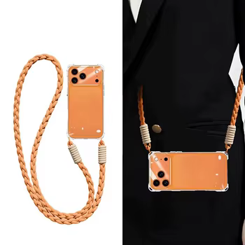 iPhone 17 Pro Max: Crossbody-Handyhülle mit Umhängeband, Halsketten-Trageband, weiche Hülle