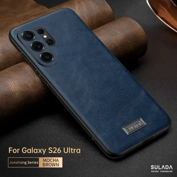 Galaxy S24 Ultra: PU-Leder Handyhülle Für Plus Business Weiche Schutzhülle