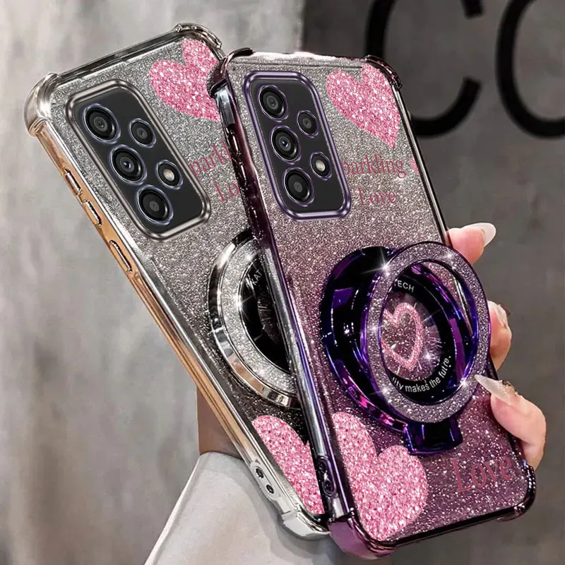 Strap Glitter Schöne Liebe Telefon Halter Fall – Bild 4