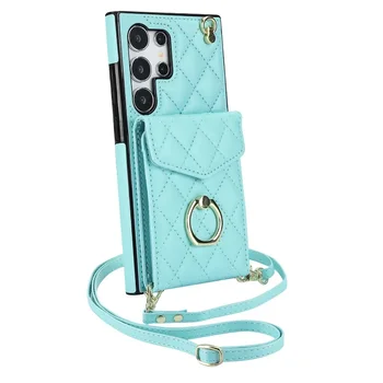 Galaxy A15: Crossbody-Handyhülle Brieftasche mit Kartenhalter-Abdeckung
