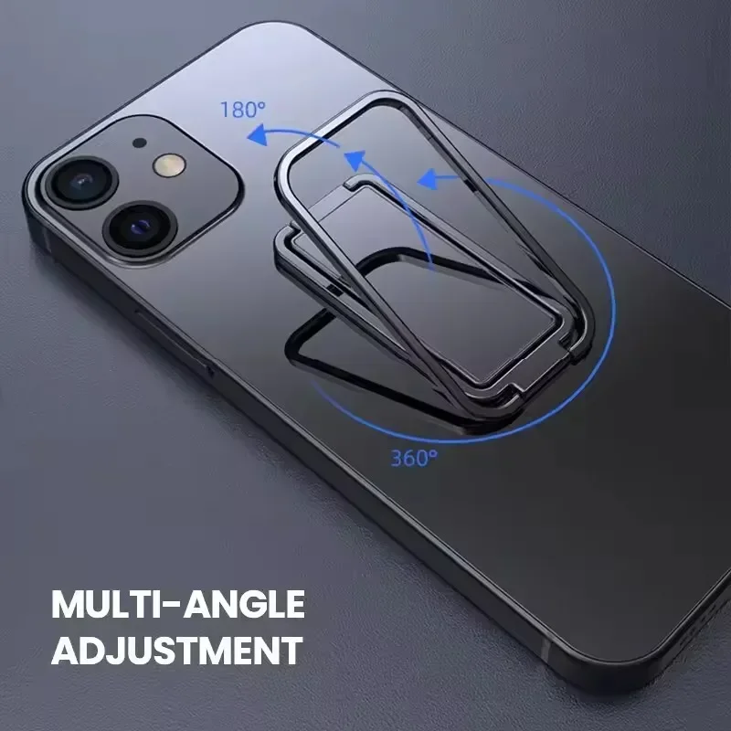 Handy-Ringhalter für iPhone Pro Xiaomi Fingerständer 360-Grad-Rotation Metall-Handyring-Griff Faltbarer Handyständer – Bild 3
