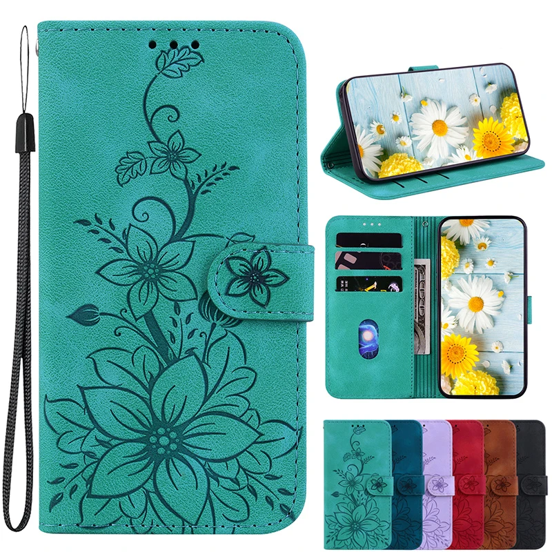 Galaxy A25: Leder Handytasche Kartensteckplatz Brieftasche Abdeckung