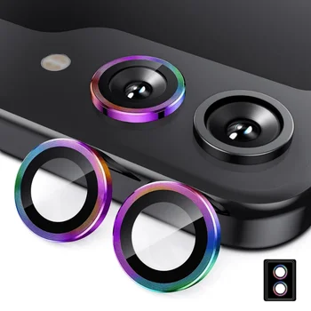 Galaxy Z Flip4: Metall-Kameralinsen-Schutz, kratzfest, 9H gehärtetes Glas, Metallring