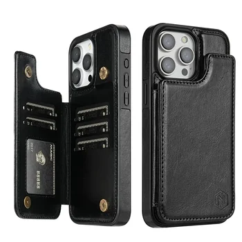 iPhone 17 Pro Max: Brieftasche RFID-blockierende Schicht schützen magnetische Flip-Ledertasche Cover