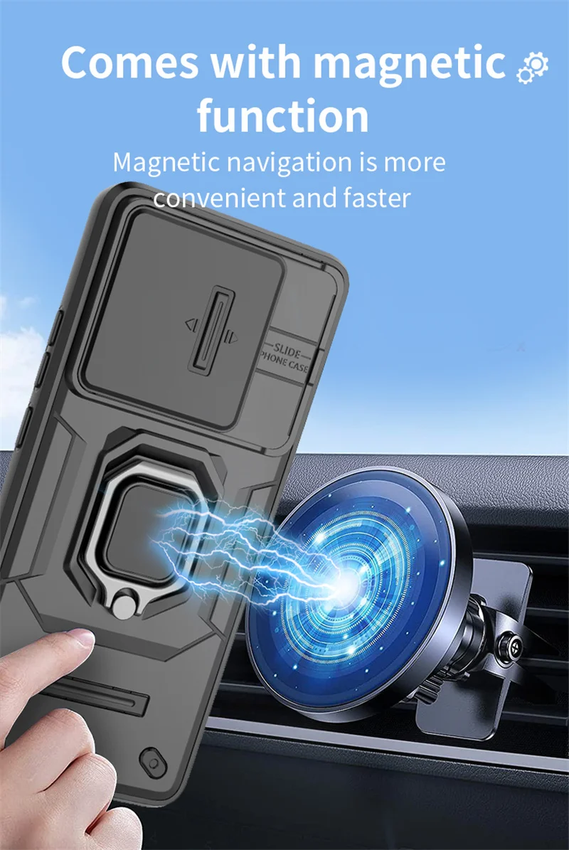 Fall Auto Magnetische Ring Stand Rüstung Telefon Fällen Nord4 1 + Nord 4 2024 CPH2663 6,74 "Rückseite – Bild 4