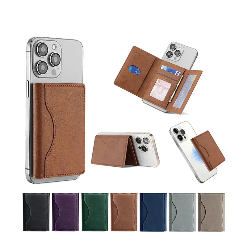 Magnetische faltbare Brieftasche, Kartenhalter, PU-Lederhülle für Magsafe IPhone 14 13 15 16 Pro Max 12 Plus I Phone