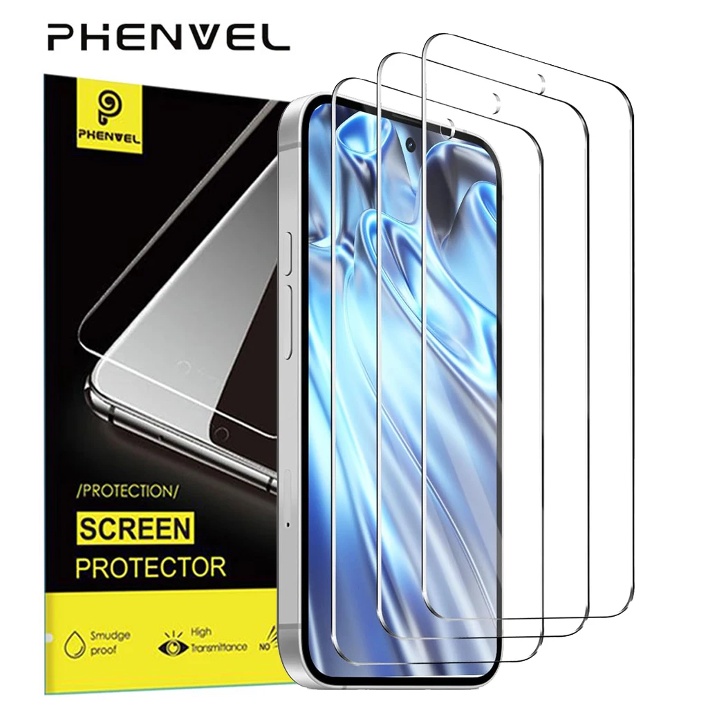 Pixel 10 Pro: Vollklarer Displayschutz aus gehärtetem Glas Anti-Shatter-Schutzglas