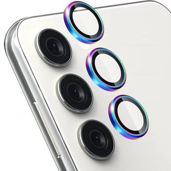 Galaxy S25 FE: Kameraobjektivschutz mit Aluminiumringen 9H HD gehärtetes Glas Pro +