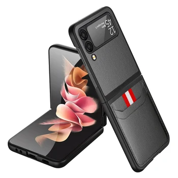 Galaxy Z Flip4: Anti-Schock Komfortable Hülle 7 6 5 5G Flip7 FE Flip8 Flip6 Flip4 Flip3 Flip Handy-Lederhülle