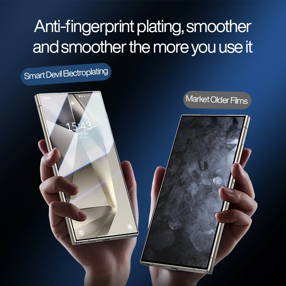 SmartDevil Gehärtetes Glas Displayschutzfolie Vollständige Abdeckung Anti-Fingerabdruck HD Gehärteter Film – Bild 5