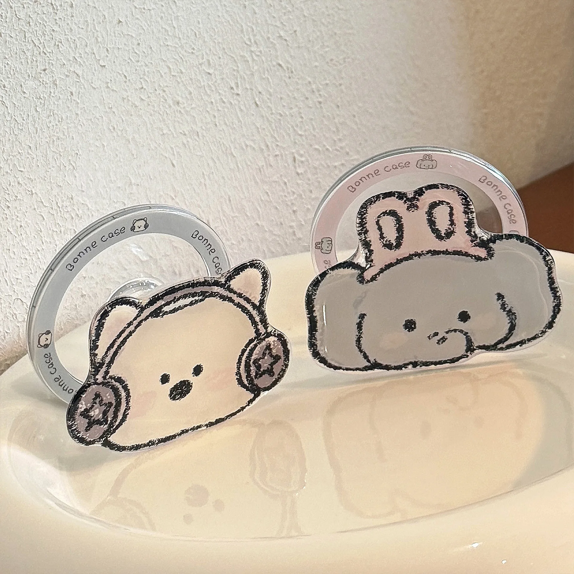 Koreanischer Cartoon-Tier-Faltbarer Halter für magnetische Handyhalterungen Griptok Grip Tok Ständer für iPhone Samsung – Bild 6