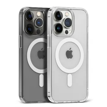IPhone 16 Pro Max: Magnetische Klarhülle Funda für MagSafe Transparente Abdeckung