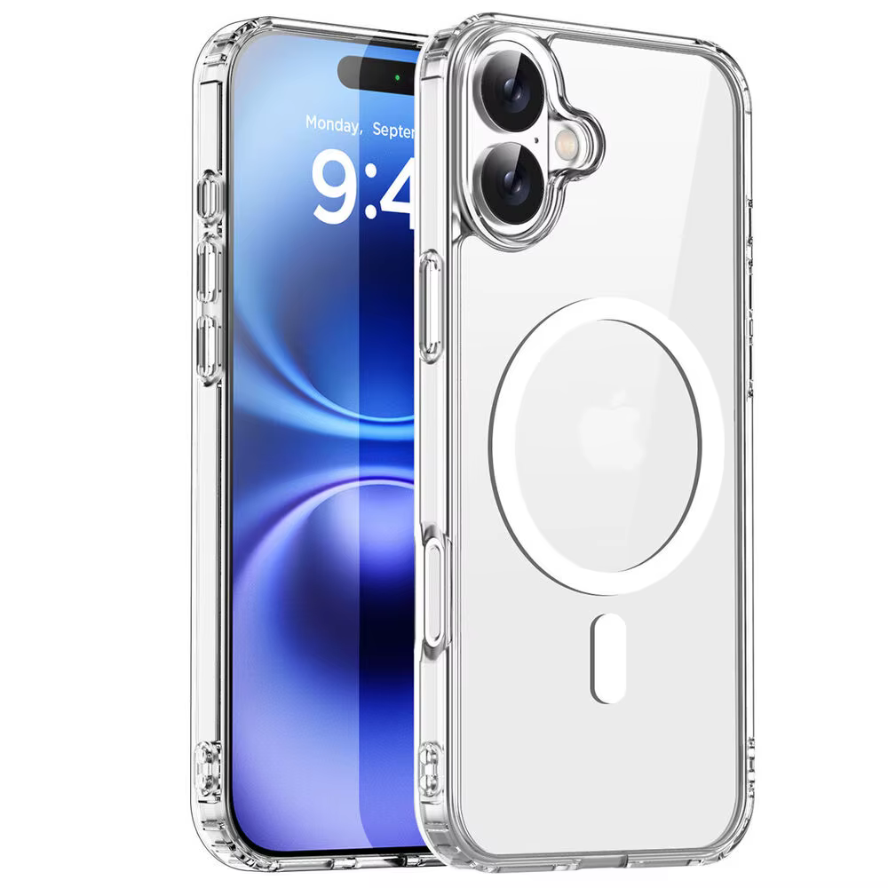 iPhone 13: Magnetische Transparente Telefon Fall Magsafe Silikon Abdeckung Funda