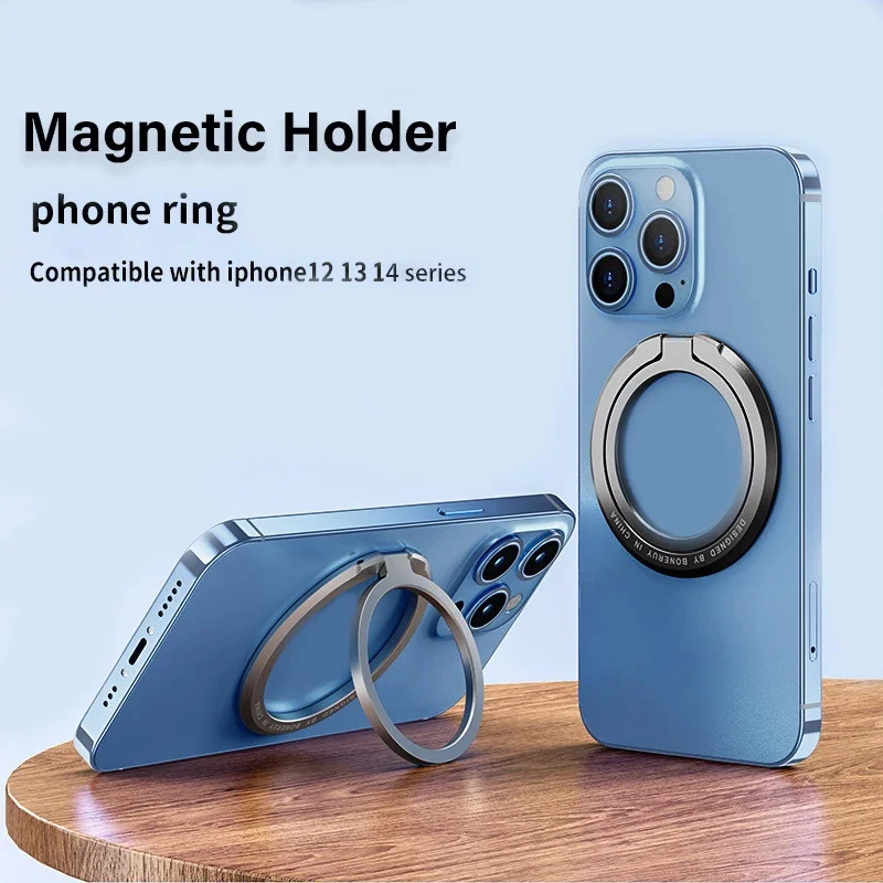 Magnetischer Handy-Ringhalter, Handyhalterung, abnehmbarer Handy-Griff, Ständer für iPhone, MagSafe, Samsung, Xiaomi – Bild 3