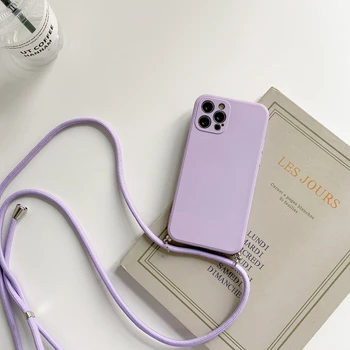 iPhone 13 mini: Crossbody Lanyard Strap Seil Handyhülle Halskette verstellbare Abdeckung