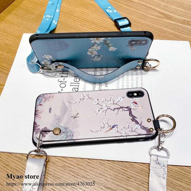 Handgelenk Strap Fall Crossbody Schulter Lanyard Telefon Halter Abdeckung – Bild 5
