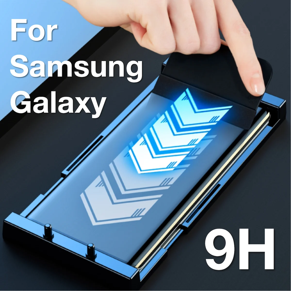 Galaxy S22+: 10 9 8 Plus Displayschutzfolie mit Installationsset, kein Glas