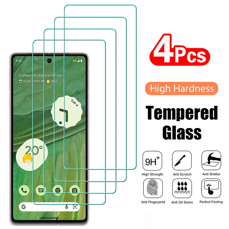 Pixel 10 Pro XL: 4PCS Gehärtetes Glas schützende Transparente Displayschutzfolie Glas