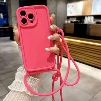 iPhone 16e: Handyhülle mit verstellbarem Umhängeband und weicher Abdeckung