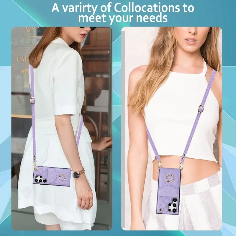 Crossbody-Handyhülle Brieftasche mit Kartenhalter-Abdeckung – Bild 5