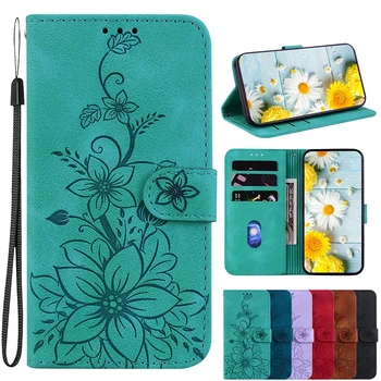 Galaxy A55: Leder-Handyhülle Kartenfach Brieftaschenhülle