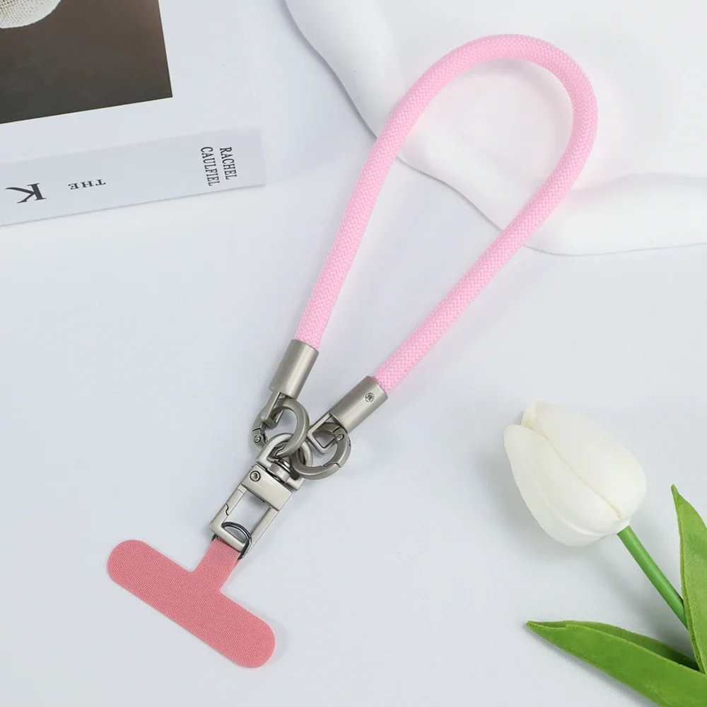 Neues handgewebtes Universal-Lanyard für Mobiltelefone, Universal-Lanyard, Handschlaufe, kurzes Seil, Handschlaufe – Bild 5
