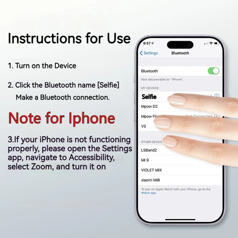 Magnetische Telefon Kamera Schießen Hand Grip Zoombare Smartphone Halter Schießen Hilfe Fernbedienung Griff Für Iphone Android Telefon – Bild 6
