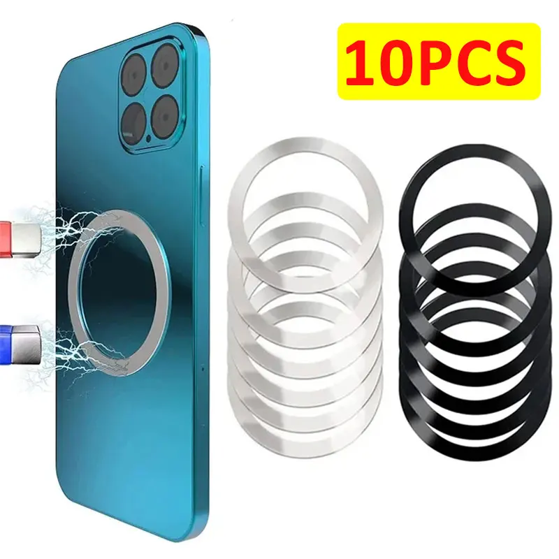 10PCS für Magsafe Magnetische Platte Ring Universal Aufkleber Unterstützung Drahtlose Ladegerät Metall Platte Blatt für iPhone Samsung Xiaomi