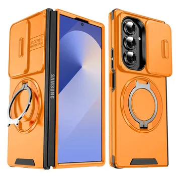 Galaxy Z Fold7: Fall Rutsche Kamera Schützen Rüstung Telefon Fall magnet Halter Ring Abdeckung