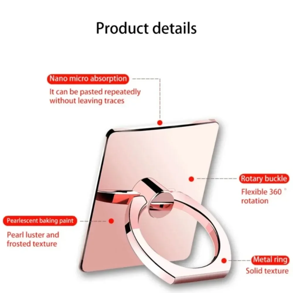 Dickerer Ring Smartphone-Fingerringhalter für Handy, Smartphone-Teile, Handy-Smartphone-Ring, transparenter Clip-Buchsenständer – Bild 3