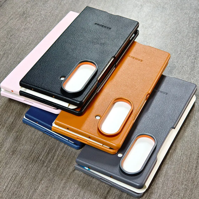 Fold7 5G Handyhülle Hochwertige Magnetische Lederhülle Stoßfeste Öko-Leder Rückseitenschutzhülle – Bild 2