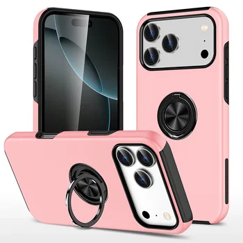 iPhone Air: Magnetische Ringhalter-Telefonhülle Hartschalen-Schutzhülle