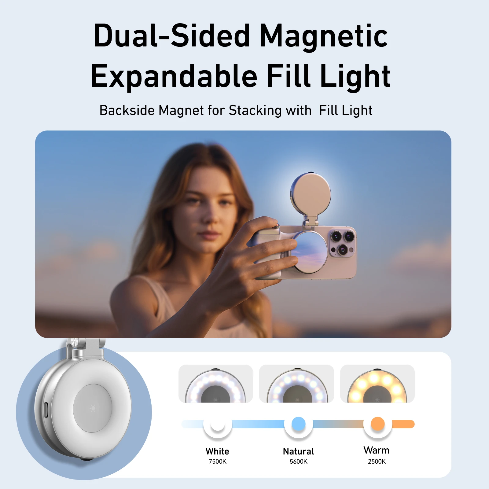 TELESIN Telefon Kamera Schießen Hand Grip Magnetische Smartphone Halter Schießen Hilfe Fernbedienung Griff Für Iphone Android Telefon – Bild 5