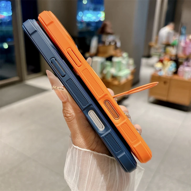 360 ° Rotierender Ringhalter Magnetische Wärmeableitung Hülle für Magsafe Standhülle – Bild 5