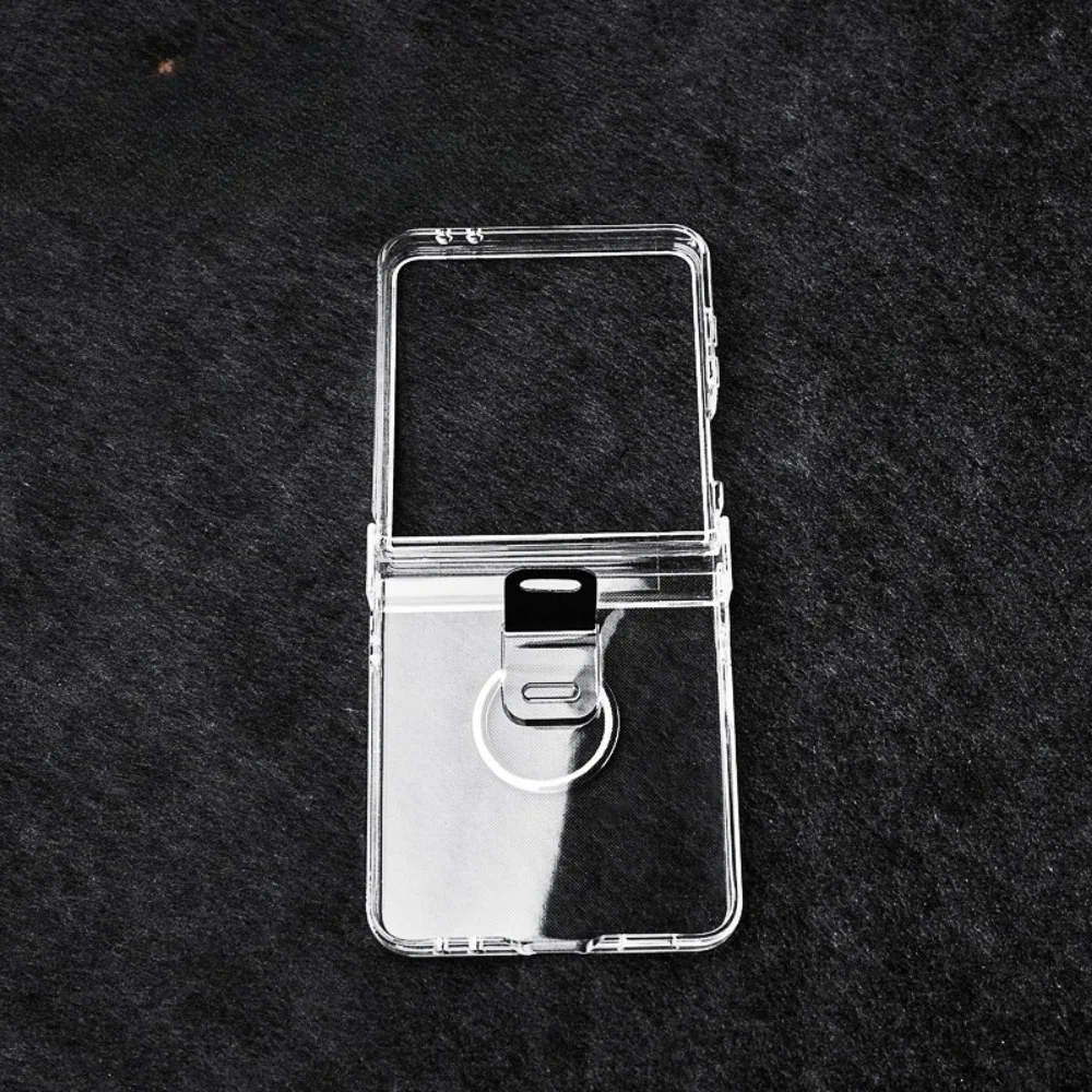Transparente Handyhülle Flip7 Flip6 Flip5 mit Ringschutz und klarem, schlankem Hartcover – Bild 4