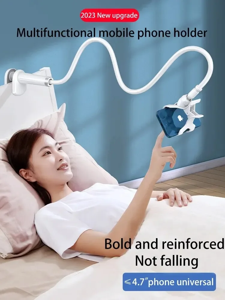 360-Clip Handy Halter Stehen Tragbare Flexible Lazy Bed Desktop Halterung Schreibtisch Halterung Ständer Basis Für iPhone Samsung Xiaomi – Bild 3