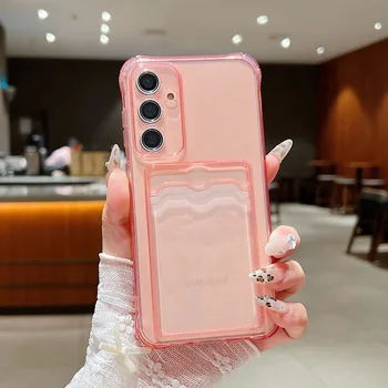 Galaxy A25: Hülle Kartenfach Transparente Handyhülle