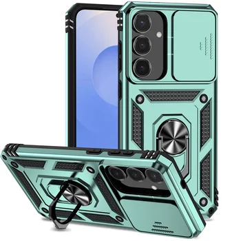 Galaxy S25 FE: Panzerhülle mit Ringhalter und Linsenschutz