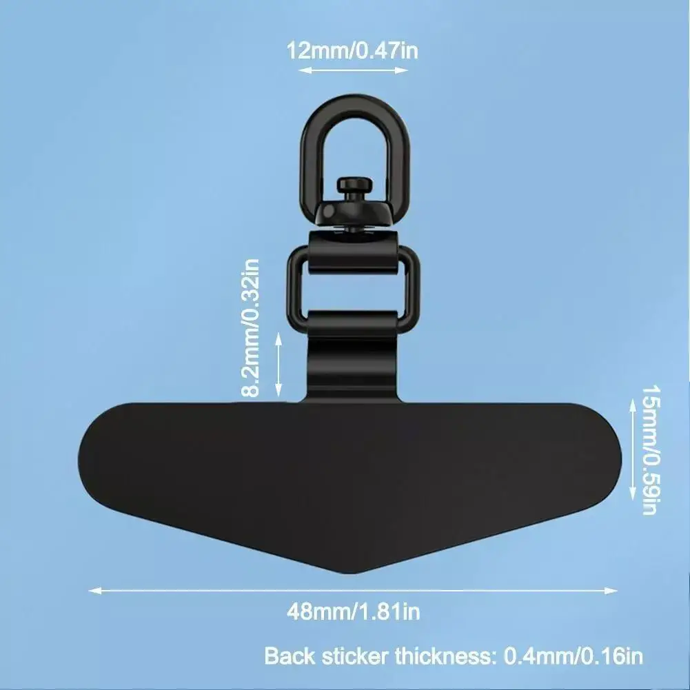 Stahl Telefon Lanyard Dichtung Patch Anti-verloren Anti Fall Handy Seil Karte Metall Clip Strap Hängen Schnur Tab zubehör – Bild 6