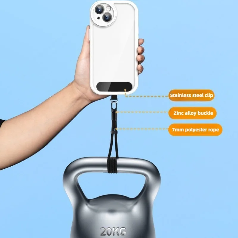 1 Stück universelles verstellbares Handy-Lanyard, kurzes Handgelenkband mit selbstsicherndem Anti-Drop-Design – Bild 6