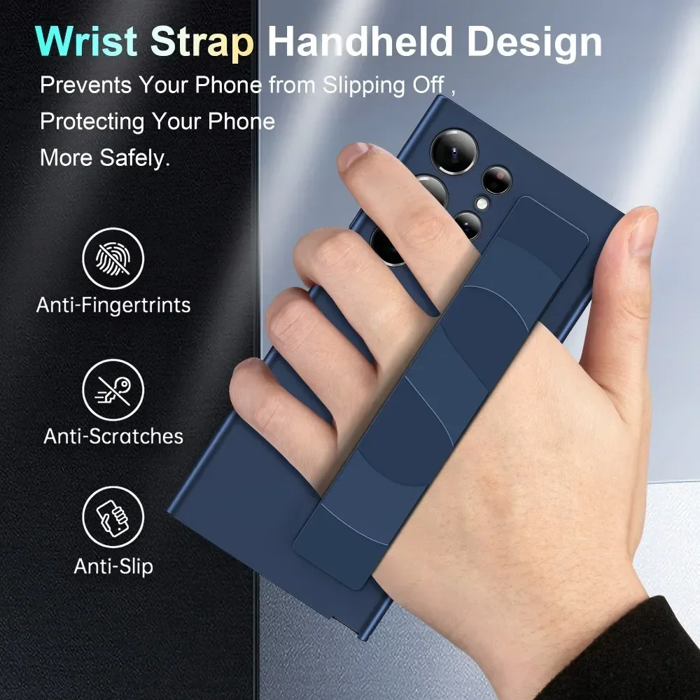 Handgelenk-Schlaufen-Handyhülle Silikon-Armband Matt Transparente Schutzhülle – Bild 3