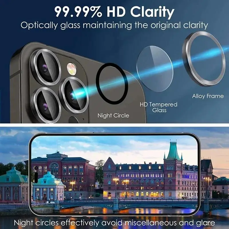 3 stücke Metall Objektiv Schutz Objektiv Ring Schutz Glas PM 13 Mini Kamera Objektiv – Bild 5