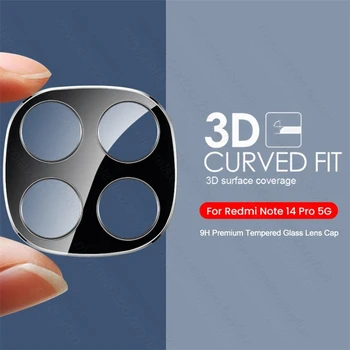 Redmi Note 14 5G: 3D-Gebogener Kameralinsen-Schutz Gehäuse aus gehärtetem Glas