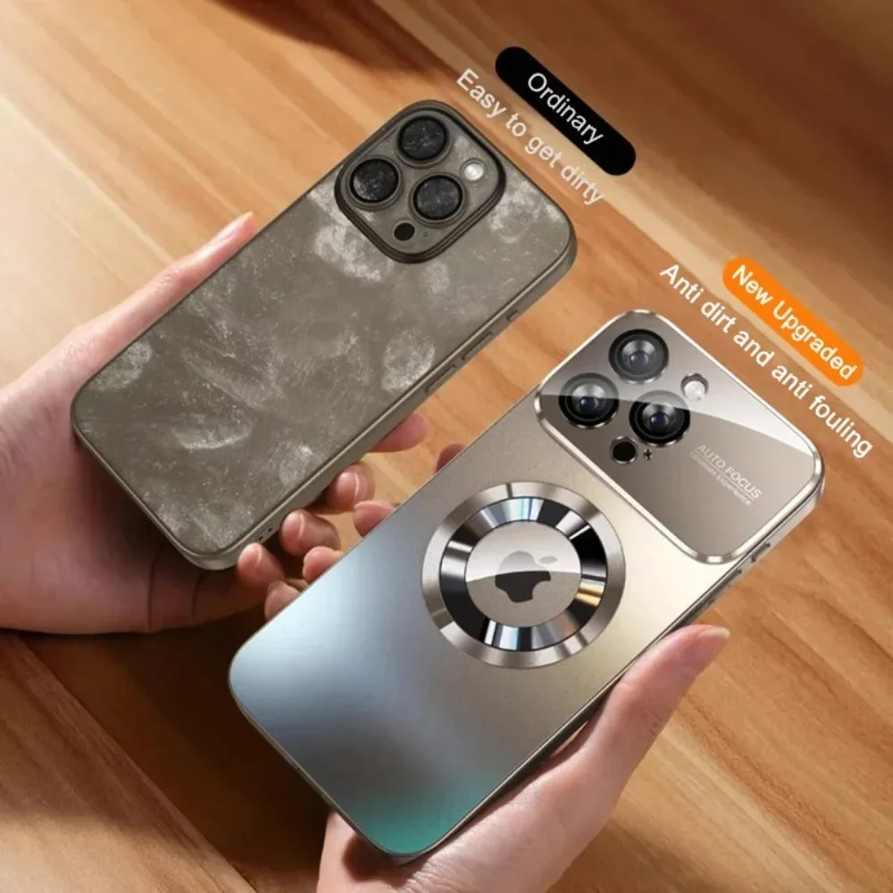 Luxus Glas Kamera Für Magesafe Magnetische Drahtlose Lade Fall Stoßfest Abdeckung – Bild 6