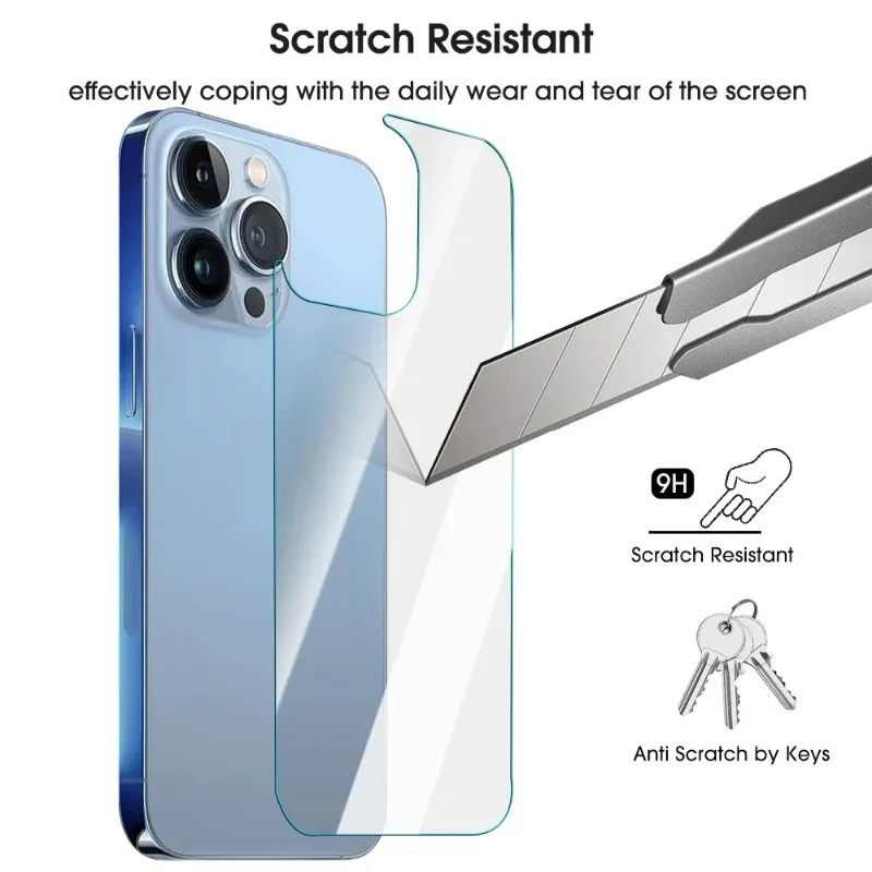 1-3PCS Zurück Bildschirm Gehärtetes Glas Handys Screen Protector Filme – Bild 3