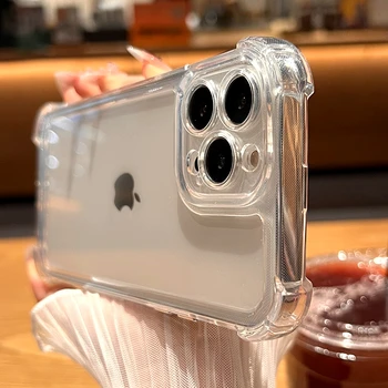 IPhone 17: Luxuriöse, stoßfeste, transparente Hülle, Stoßstangenhüllen
