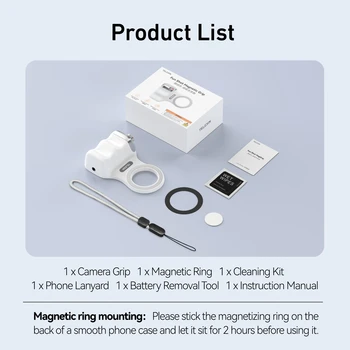 TELESIN Magnetische Telefonkamera Schießen Handgriff Telefonhalter Schießhilfe Fernbedienungsgriff für iPhone HUAWEI SAMSUNG Telefon