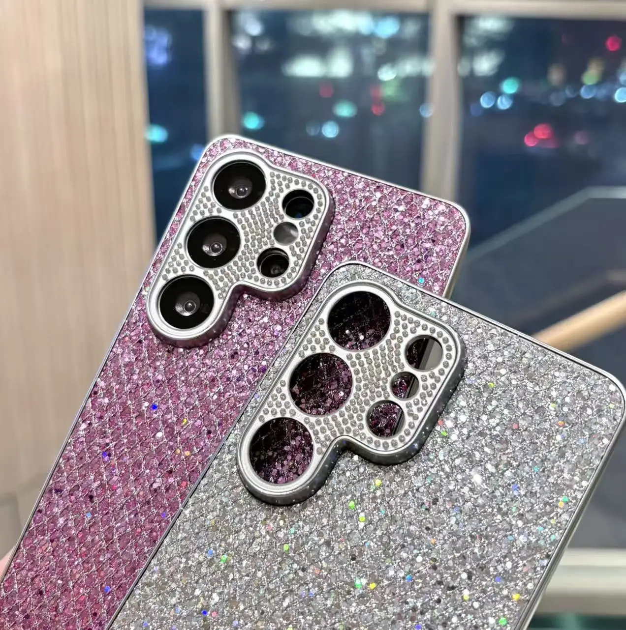 Glitzernde Diamant-Kamera-Handyhülle mit Pailletten Cover – Bild 5